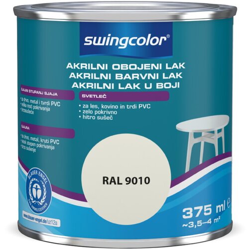 SWINGCOLOR Akrilni barvni lak Swingcolor (bele barve, sijaj, 375 ml) Slike