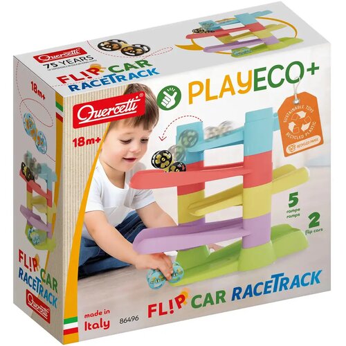 Quercetti Quercetti: Flip Car Eco spiralni stolp dirkalna steza komplet Cene