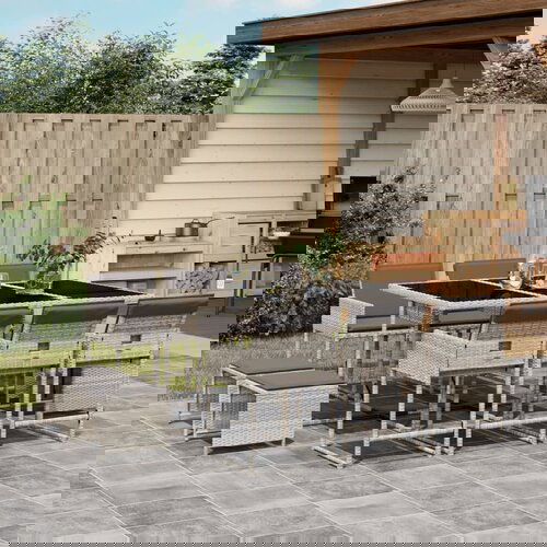 vidaXL 11-dijelni vrtni blagovaonski set s jastucima svijetlosivi Cijene
