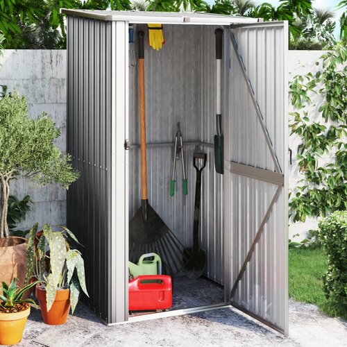 The Living Store Vrtna lopa siva 118,5x97x209,5 cm pocinkano jeklo - Vrtna Lopa, (21751364) Cene