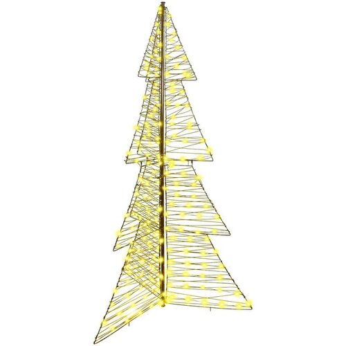 vidaXL Božično drevo med 240 LED Toplo bela 180 cm Ratan Cene