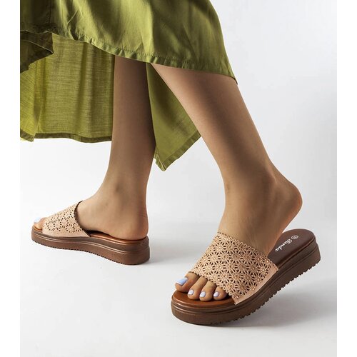  Pink lacy mules with rhinestones Irvine Cijene