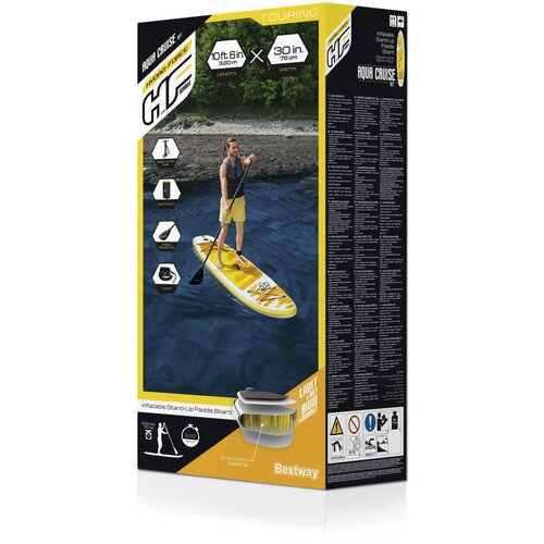 Lean Toys Deska za surfanje rumena SUP 320 x 76 x 12 cm Bestway 65348 Slike