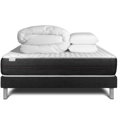 VITALIT Kompletni paket za posteljo - Vzmetnica 140x190 cm + Vzmetni okvir z letvami (v kompletu) + 2 vzglavnika + Prevleka - Vitalspring, (21613746) Cene