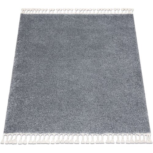 RugsX Preproge Preproga BERBER square 9000 siva Čopki berbery 160x160 cm Siva Cene