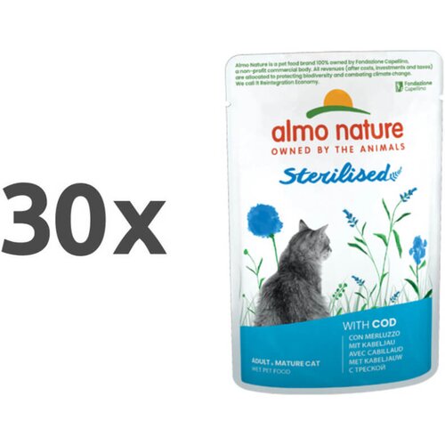 Almo Nature Holistic Sterilised - polenovka - 70 g 30 x 70 g Slike