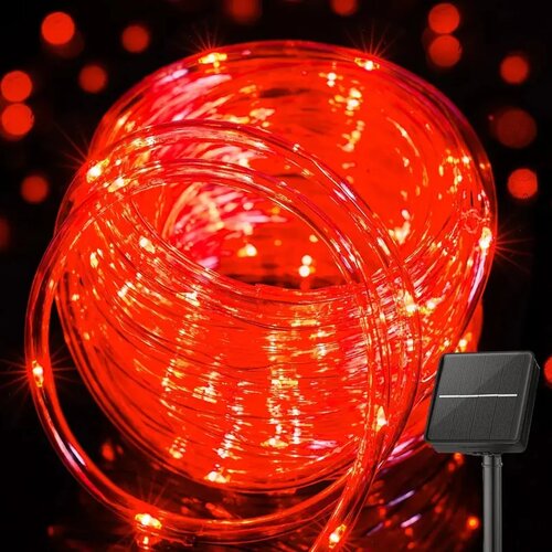  led solarne sijalice u crevu 10m crvena Cene