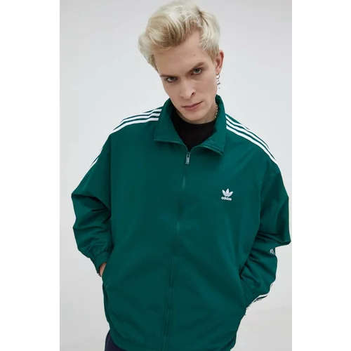 Adidas Bluza za muškarce, boja: zelena, za prijelazno razdoblje