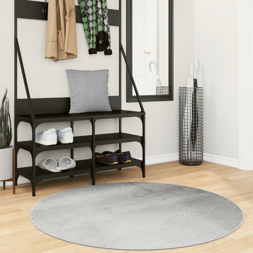 vidaXL Tepih IZA kratka vlakna skandinavski izgled sivi Ø 120 cm Cijene