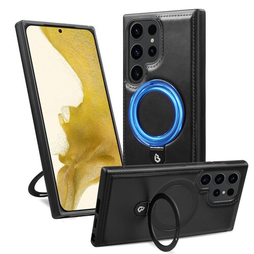 INF klasična črna usnjena torbica za samsung samsung galaxy A12/M12, (21671338) Slike