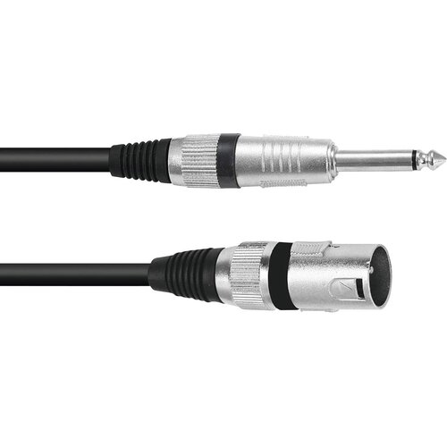 Omnitronic 3022519D XLR adapterski kabel [1x XLR vtič 3-polni - 1x klinken vtič 6.3 mm (mono)] 10.00 m črna, (20428212) Cene