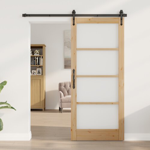 VidaXL Notranja vrata s steklom &amp;quot;ORKDAL&amp;quot; 86x198,5x4 cm Trda lesena bor Slike