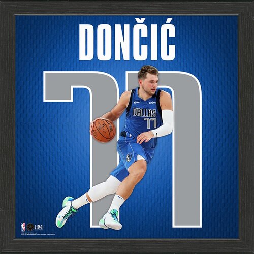 LD77 Luka Dončić Dallas Mavericks Impact Jersey Frame fotografija u okviru Cijene