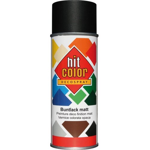  Hitcolor Sprej črna mat 400 ml Slike