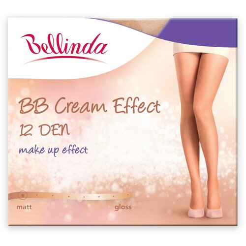 Bellinda BB CREAM 12 DEN - BB cream stockings with makeup effect - almond Cene