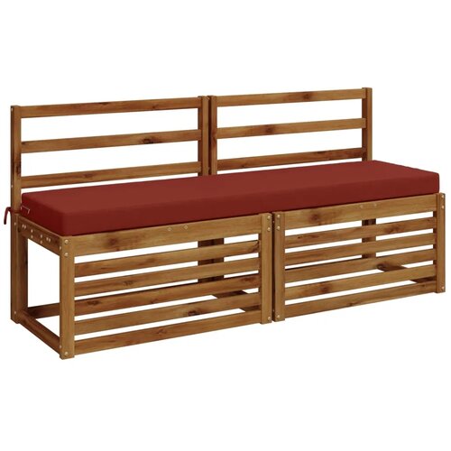  Jastučić za klupu SOEST 100% poliester Crvena 160 x 40 x 8 cm - Crvena 160 x 40 x 8 cm Melange Cijene