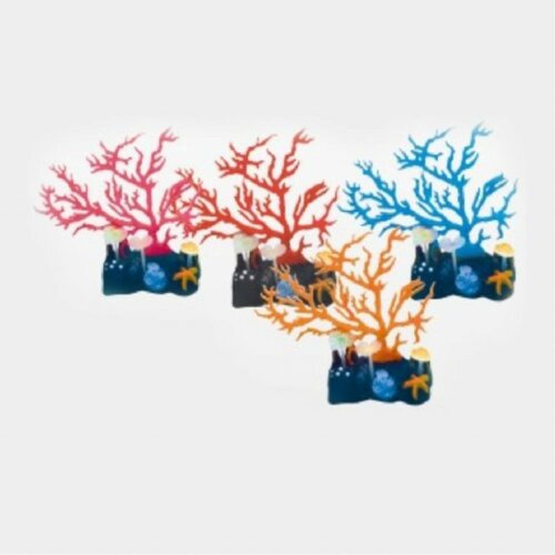Croci dekoracija fluo coral za akvarijum Slike