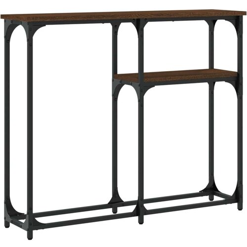 vidaXL Konzolni stol boja hrasta 90 x 22 5 x 75 cm konstruirano drvo Cene