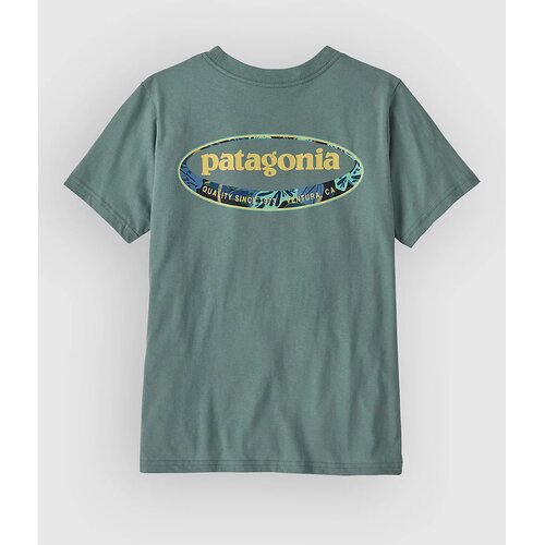 Patagonia Graphic Kids T-shirt 95 oval lg trpcl / blu sg Slike