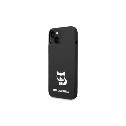 Karl Lagerfeld KLHCP14SSLCTBK za iPhone 14 6.1 črn silikonska zaščita - Choupette Body