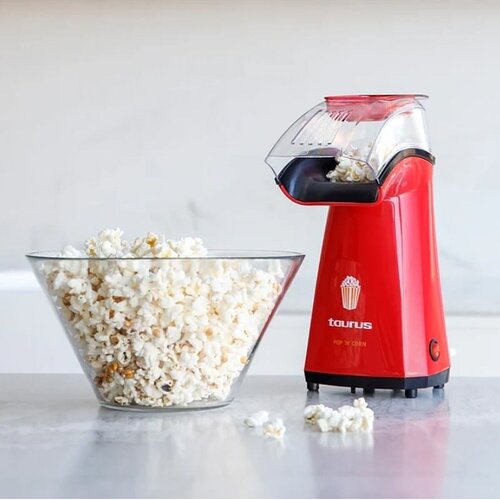 Taurus Pop&amp;#039;N&amp;#039;Corn 968375000 &amp;ndash; Aparat za kokice 1100 W, priprava brez olja, rdeča Slike