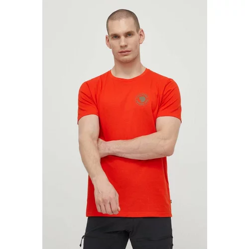 Fjallraven Majica kratkih rukava 1960 Logo T-shirt za muškarce, boja: narančasta, s tiskom, F87313