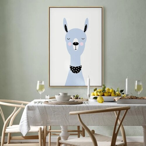  Slika - Lovely Llama (1 Part) Vertical 40x60 U prirodnom drvenom okviru Slike