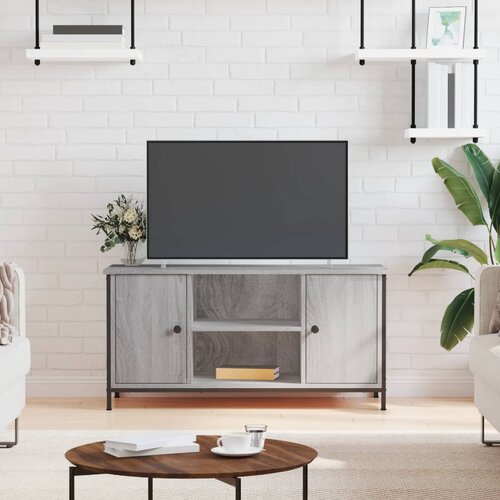 The Living Store TV omarica siva sonoma 100x40x50 cm inženirski les - TV Omarica, (21624953) Slike