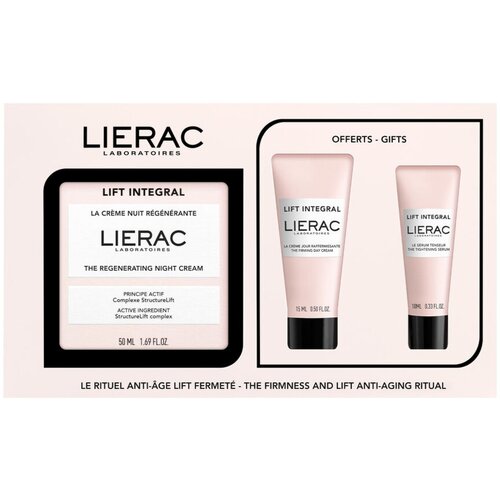 Lierac Lift Intergral Set noćna krema, 50 ml + Serum, 10 ml + Dnevna krema, 15 ml PROMO Slike