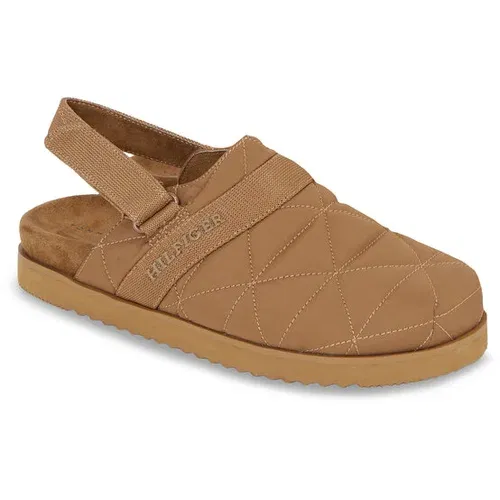 Tommy Hilfiger Natikači Warm Hilfiger Mule Sandal FM0FM04773 Rjava