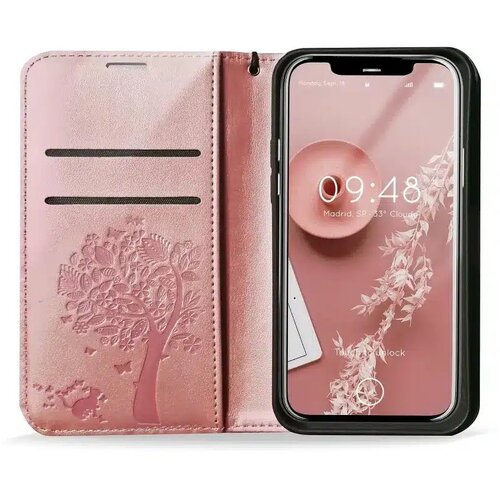 Mezzo Book case za XIAOMI Redmi NOTE 10 Pro tree rose gold Slike