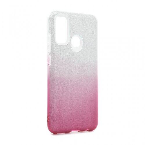 Teracell maska Double Crystal Dust za Huawei P smart 2020 roze srebrna Slike