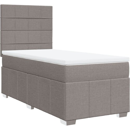 vidaXL Krevet s oprugama i madracem smeđesivi 80x200 cm od tkanine Cijene