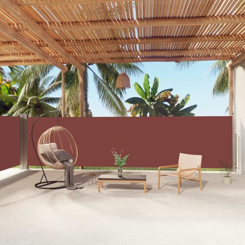 vidaXL Uvlačiva bočna tenda smeđa 160 x 1000 cm Cijene