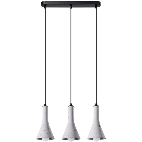 Sollux Lighting SL.1225 - visilica na sajli rea 3xE14/12W/230V beton Slike
