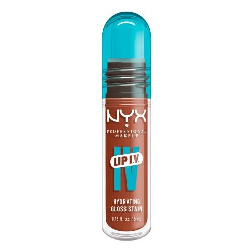 NYX Professional Makeup Lip I.V. Hydrating Gloss Stain glos za ustnice 5 ml odtenek 01 Caramel Drip Slike