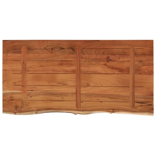  Kupaonska radna ploča 120x60x2,5 cm pravokutna od drva bagrema Slike