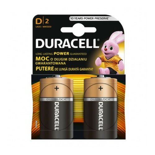 Duracell alkalne baterije D LR20/BP2 Slike