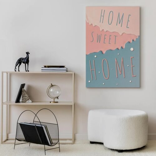 Slika - Inscriptions: Home Sweet Home (1 Part) Vertical 20x30 Akustična Slike