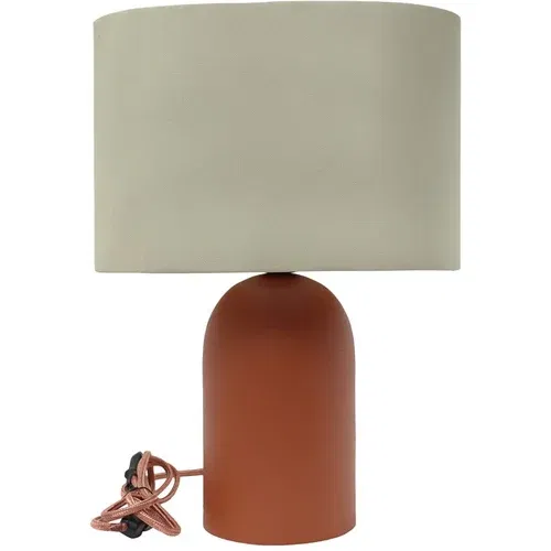 Antic Line Smeđa/bež stolna lampa (visina 41,5 cm) –