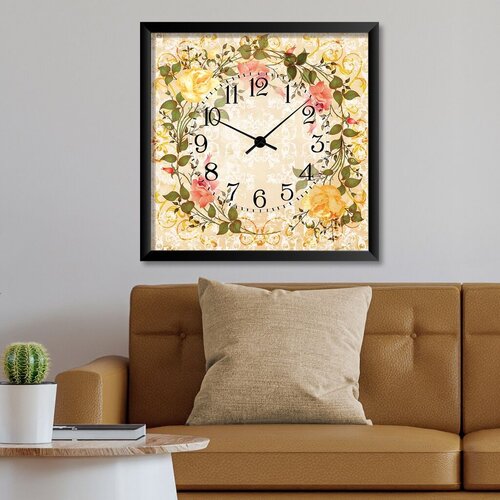 Wallity Dekorativni zidni sat STMDF2117562, 45x45 cm Cene