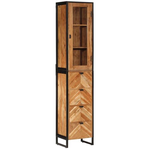 vidaXL Kopalni&scaron;ka omarica 40x27x190 cm železo in trden akacijev les Cene
