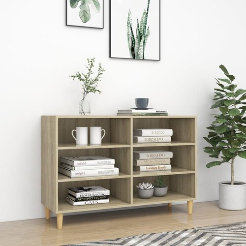 VidaXL Komoda sonoma hrast 103,5x35x70 cm inženirski les, (20620854) Slike