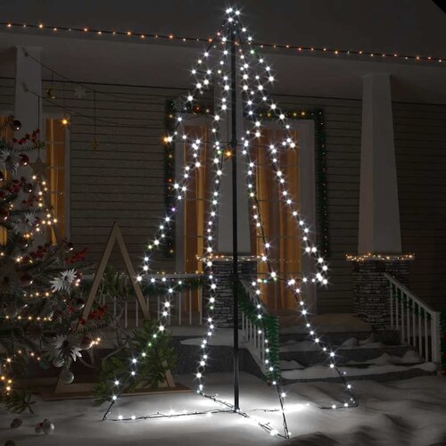  Stožasto božićno drvce 240 LED unutarnje i vanjsko 118 x 180 cm Slike