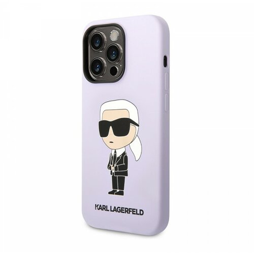 Karl Lagerfeld Futrola silikon NFT Ikonik Hard Case za Iphone 14 Pro ljubicasta Full ORG (KLHCP14LSNIKBC) Cene