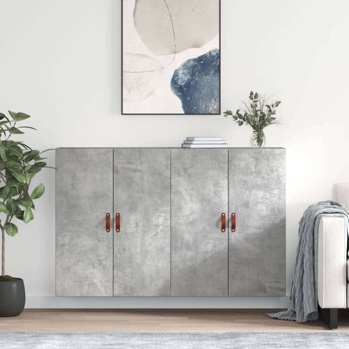  Zidni ormarići 2 kom siva boja betona 69 5 x 34 x 90 cm Cijene