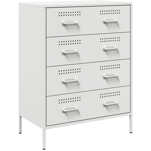 Maison Chic Komoda - Predalnik bela 68x39x89 cm jeklo, (21715684) Slike