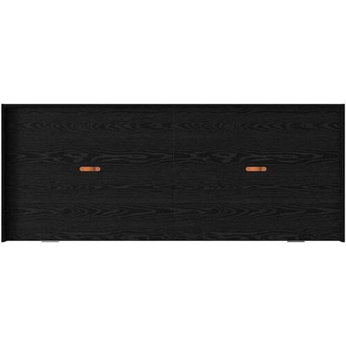  S uzglavljem s ladicama Crni hrast 100 x 200 cm Konstruirano drvo Slike