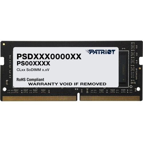 Patriot Signature Line 8GB DDR4-3200 SODIMM PC4-25600 CL22, 1.2V - PSD48G320081S Cene