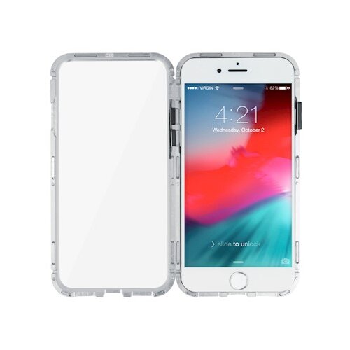 NOBRAND Etui Magnetic Full Glass za iPhone XS Max - srebrn Cene
